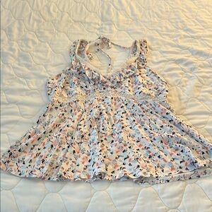 Torrid Art Deco Floral Sleeveless Top